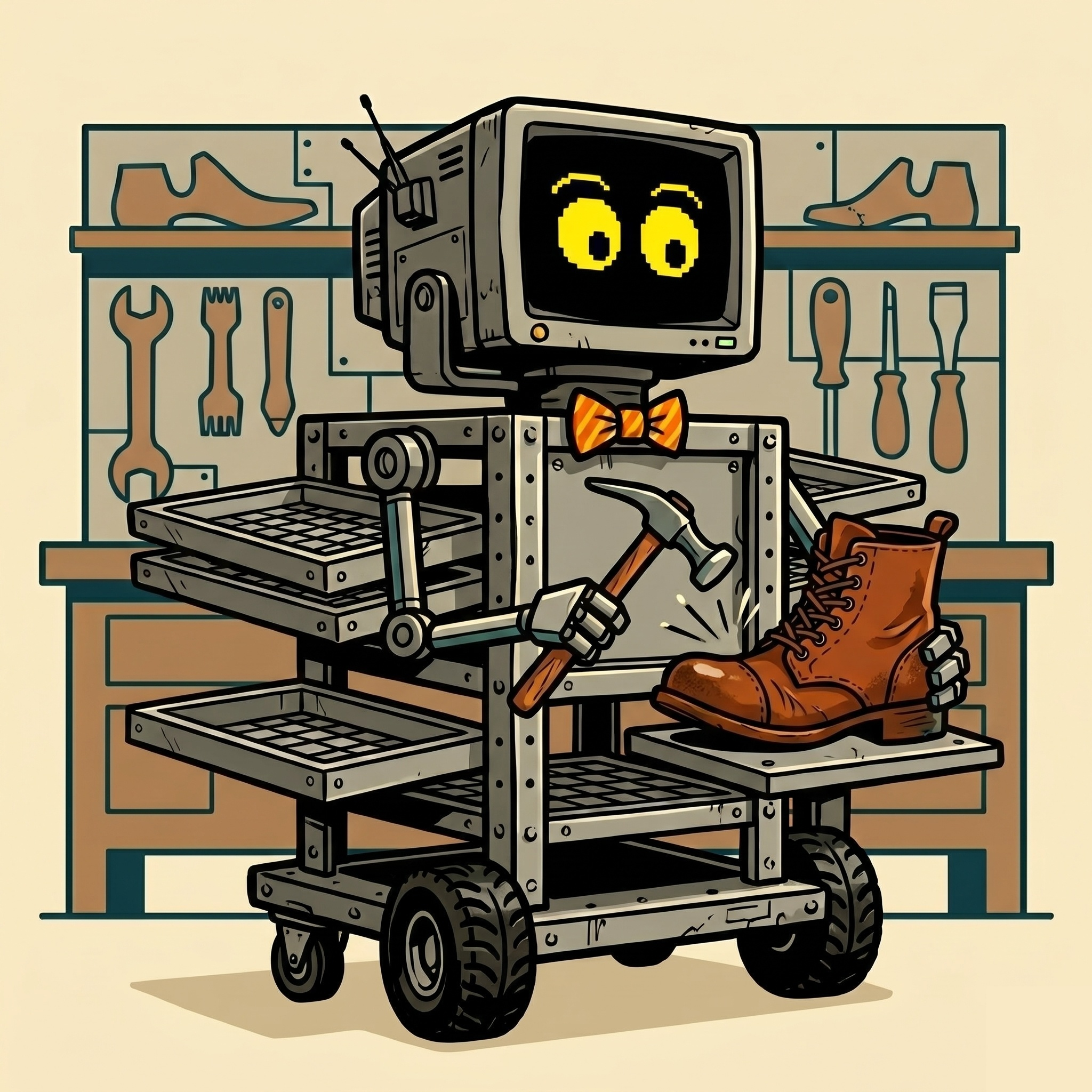 Shelvdon Shoe & Leather Repair Mascot